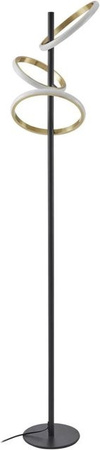 Lucande LED Stehlampe Madu in Schwarz, moderne 3-flammige Wohnzimmerleuchte aus Metall, dimmbar, Höhe: 160 cm