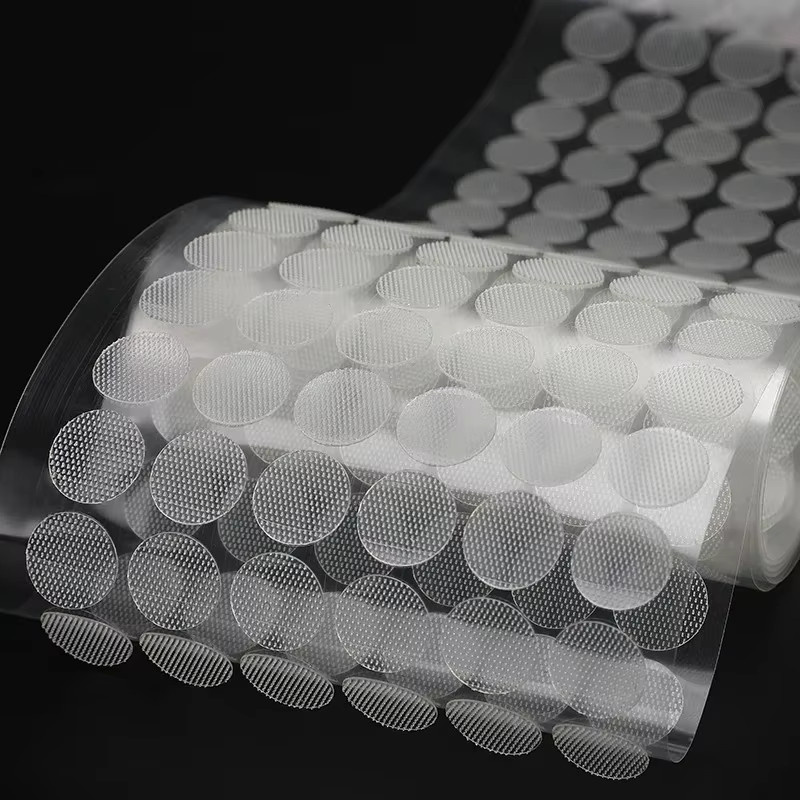 Selbstklebende Klettverschluss-Punktaufkleber in Transparent und Weiß, runde Belcro-Klebeband-Punkte aus Kunststoff, Durchmesser: 10 mm, 15 mm und 20 mm - Bild 4