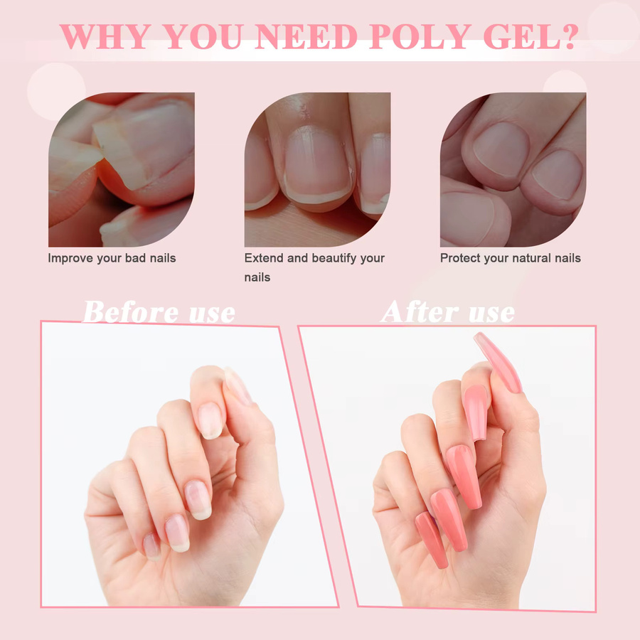 Saviland Poly-Gel Nagelverlängerungsgel, klar, 100 g - Bild 2