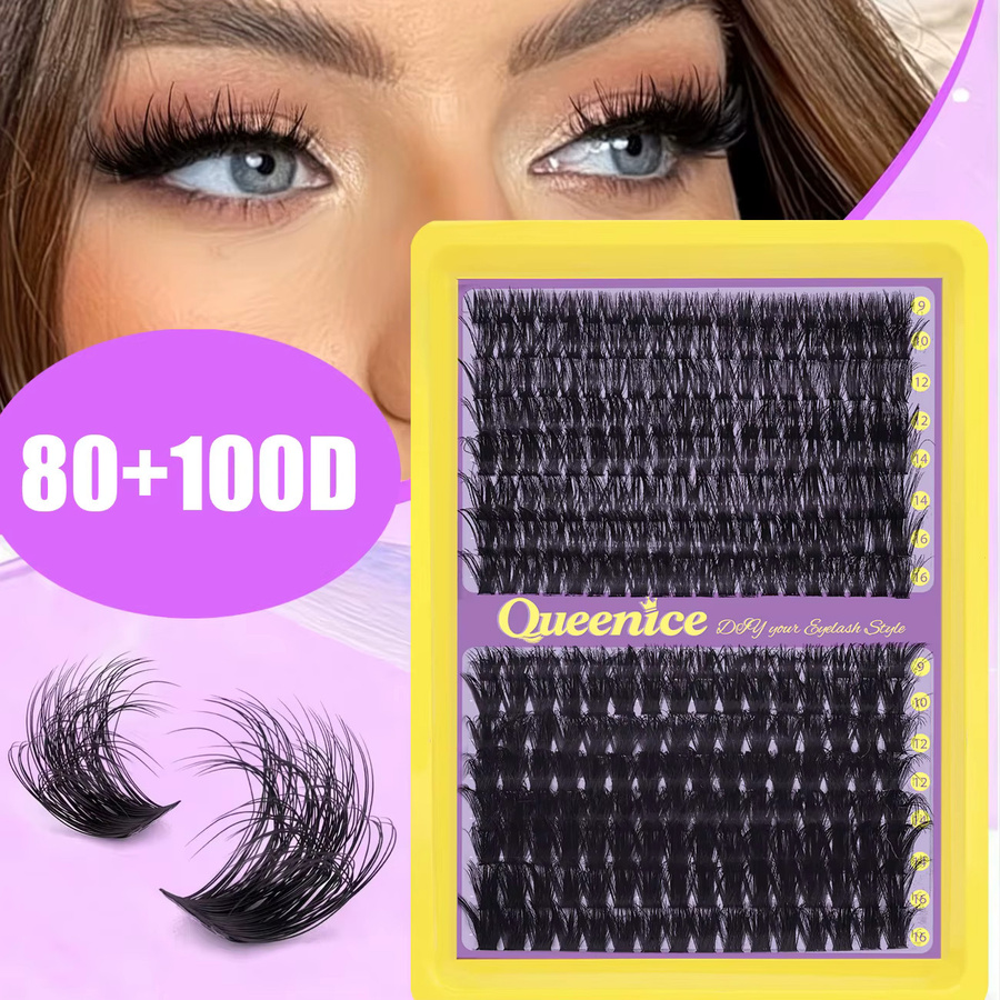 QUEENICE Wimpernbüschel Set, Black, Unisex - Bild 6