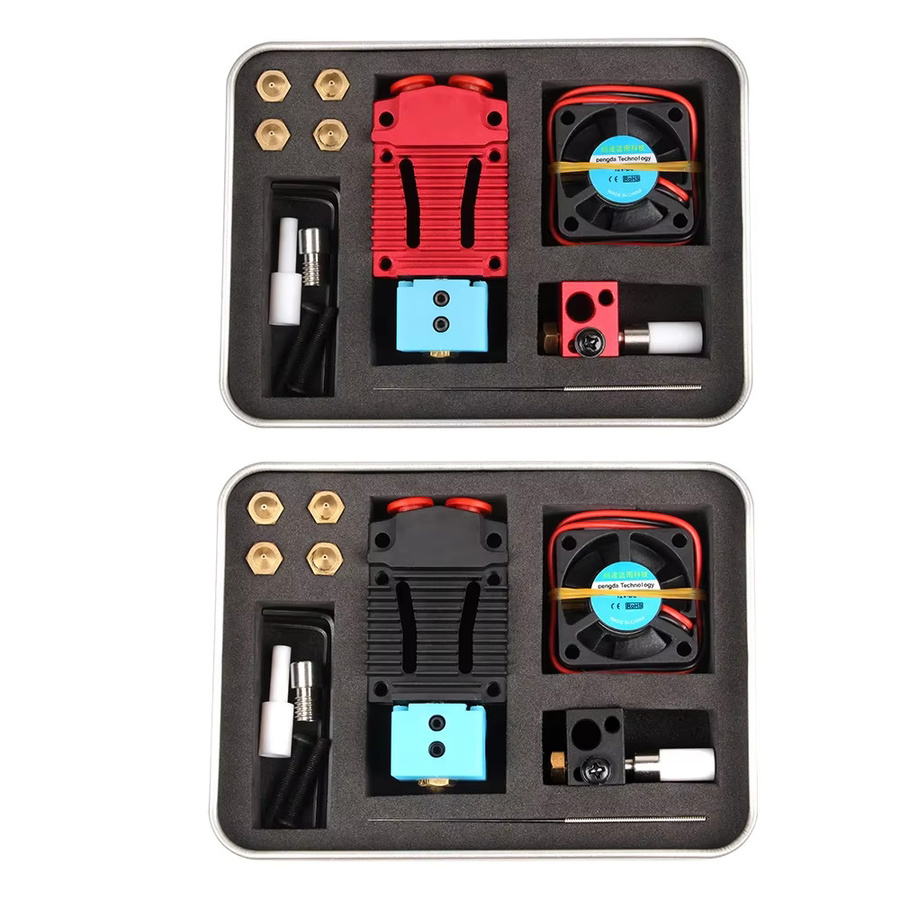 xcr3d 2in1-s1 Hotend J-Kopf 2 in 1 Out Switch Bowden Extruder für FDM 3D-Drucker in Schwarz mit 1,75mm Filament-Unterstützung und Lüfter (12V/24V) - Bild 3