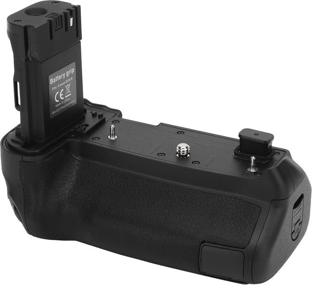 Tragbarer vertikaler Batteriegriffhalter Ersatz für Canon EOS R Kamera in Schwarz mit USB-C Anschluss - Bild 1