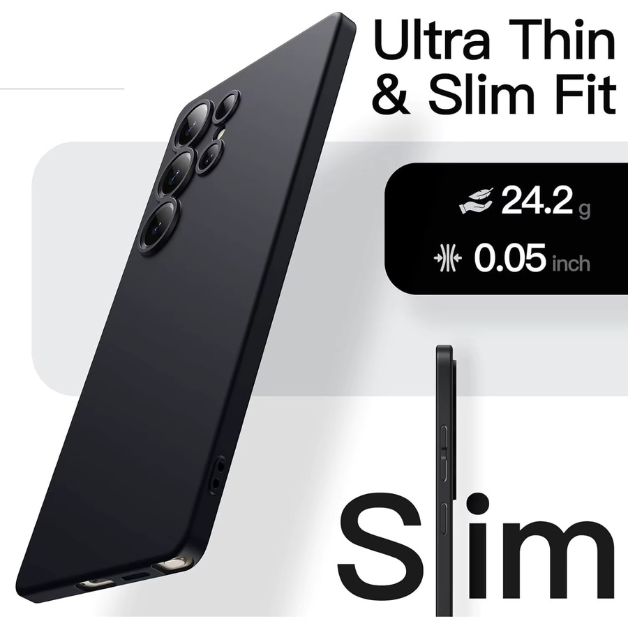 Stoßfeste Silikon-TPU-Hülle von bolimei in Schwarz für Samsung Galaxy S8 S9 S10 Plus S20 S21 S23 FE S24 S25 Ultra Edge S10E - Bild 5
