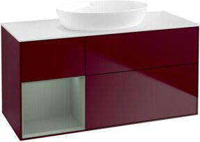 V&B Waschtischunterschrank Finion mit Wandbeleuchtung in Weiß, Breite: 120 cm, Tiefe: 50,1 cm, Höhe: 50,1 cm - Bild 1
