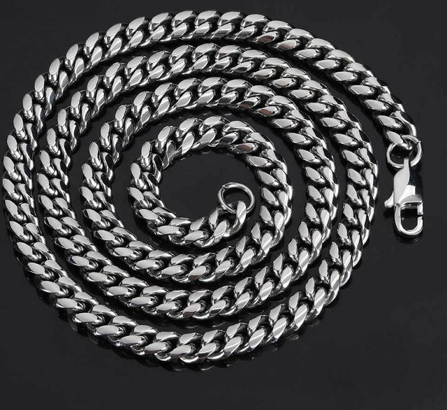 Halskette Edelstahl, vergoldet, 40 cm, grau, Unisex - Bild 1
