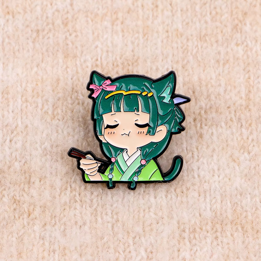 Bandai Anstecknadeln Anime-Mädchen, Emaille, Bunt, Damen - Bild 2
