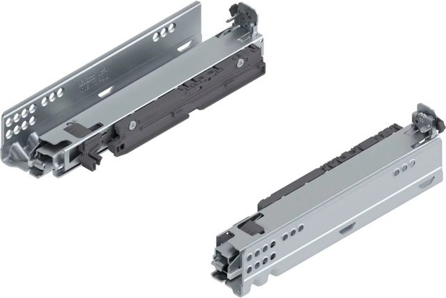 Blum Unterbodenführung Movento Blumotion S 760H2500s mit Soft-Close, Nennlänge: 250 mm, Tragkraft: 40 kg, Farbe: Silber - Bild 1
