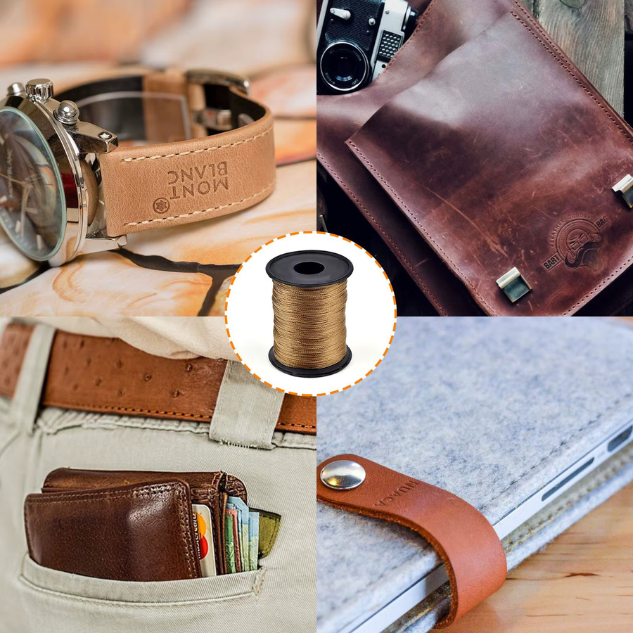 Hochfester Nylonfaden in Bronze für DIY-Reparaturen an Leder, Leinwand, Zelten, Schuhen und Jeans, 150m - Bild 4