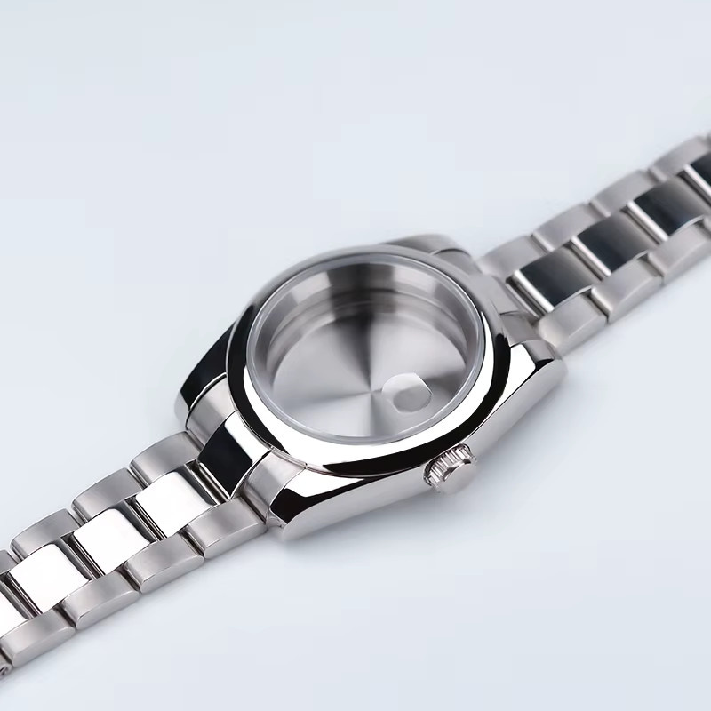 MACARLON Uhrengehäuse Edelstahl, 39 mm, Silber, Unisex - Bild 2