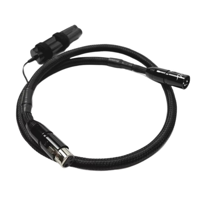WEL Axinite XLR Koaxialkabel 110ohm HiFi Audio AES/EBU Digitales XLR-Verbindungskabel 3-Pin männlich zu weiblich in Silber/Schwarz - Bild 5