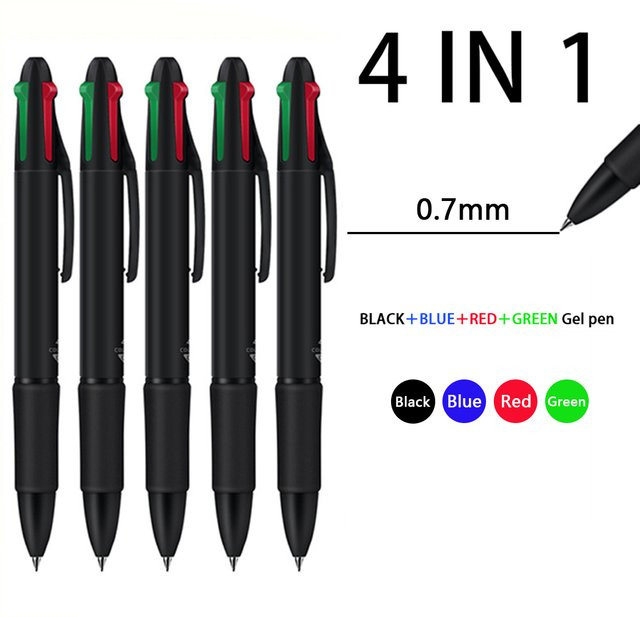 Haile 4-in-1 Kugelschreiber mit 0,7 mm Mine in Blau, Schwarz, Rot und Grün - Bild 1