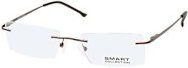 Smart Collection Nikolai 986 E Korrektionsbrille, randlos, rechteckig, Unisex, Metall, braun, silber - Bild 1