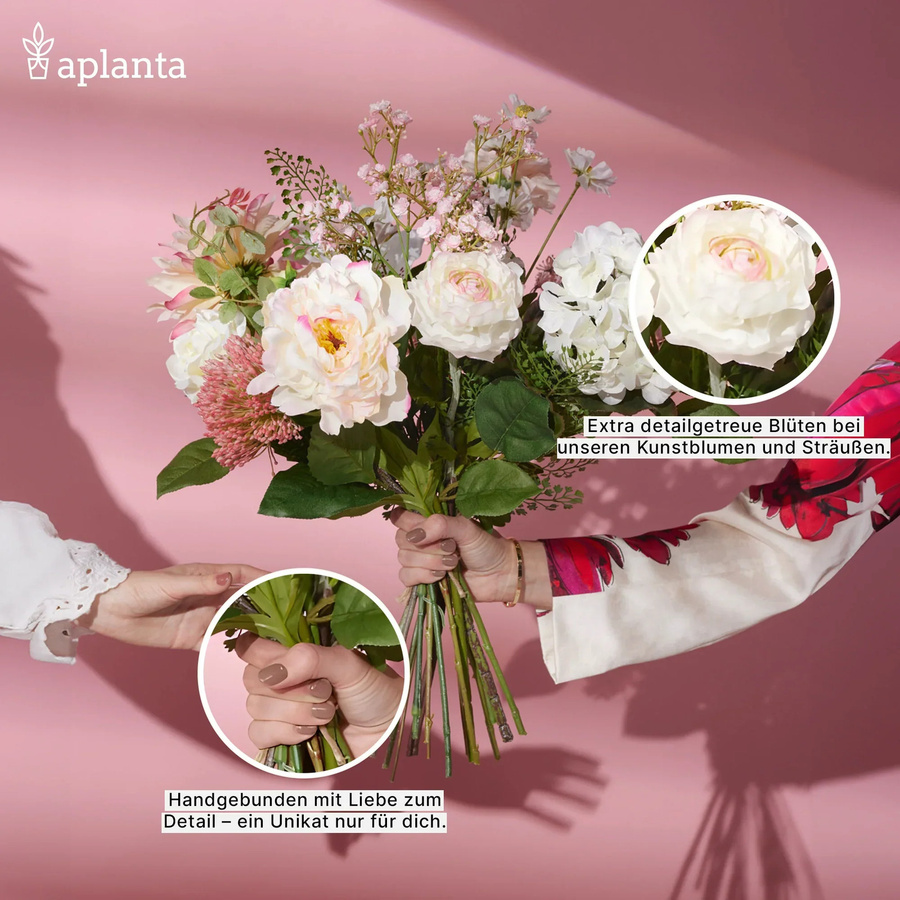 Künstliche Rose Pam von Aplanta, Höhe: 66 cm - Bild 2