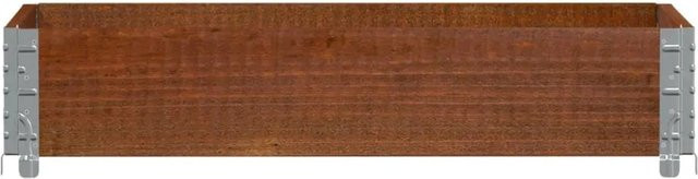 vidaXL Pflanzkiste aus Massivholz Kiefer in Braun, rustikales Design - Bild 1