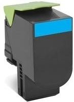 Lexmark 802C Original Cyan Tonerpatrone für Lexmark CX310dn, CX310n, CX410de, CX410dte, CX410e, CX510de, CX510dhe, CX510dthe (80C20C0) - Bild 1