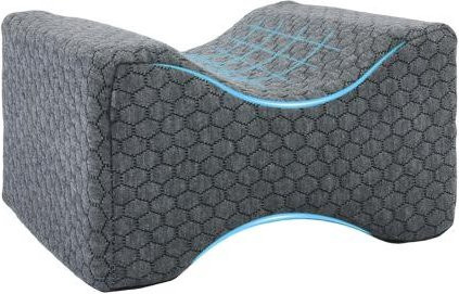 Orthopädisches Kniekissen von NOHS Cushions aus Memory-Schaum in Grau für Seitenschläfer mit abnehmbarem Bezug - Bild 1