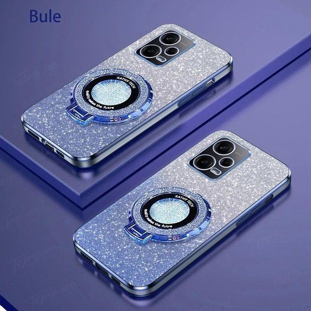 Magnetische Luxus Schutzhülle für Xiaomi Redmi Note Serie in Blau/Silber - Bild 1