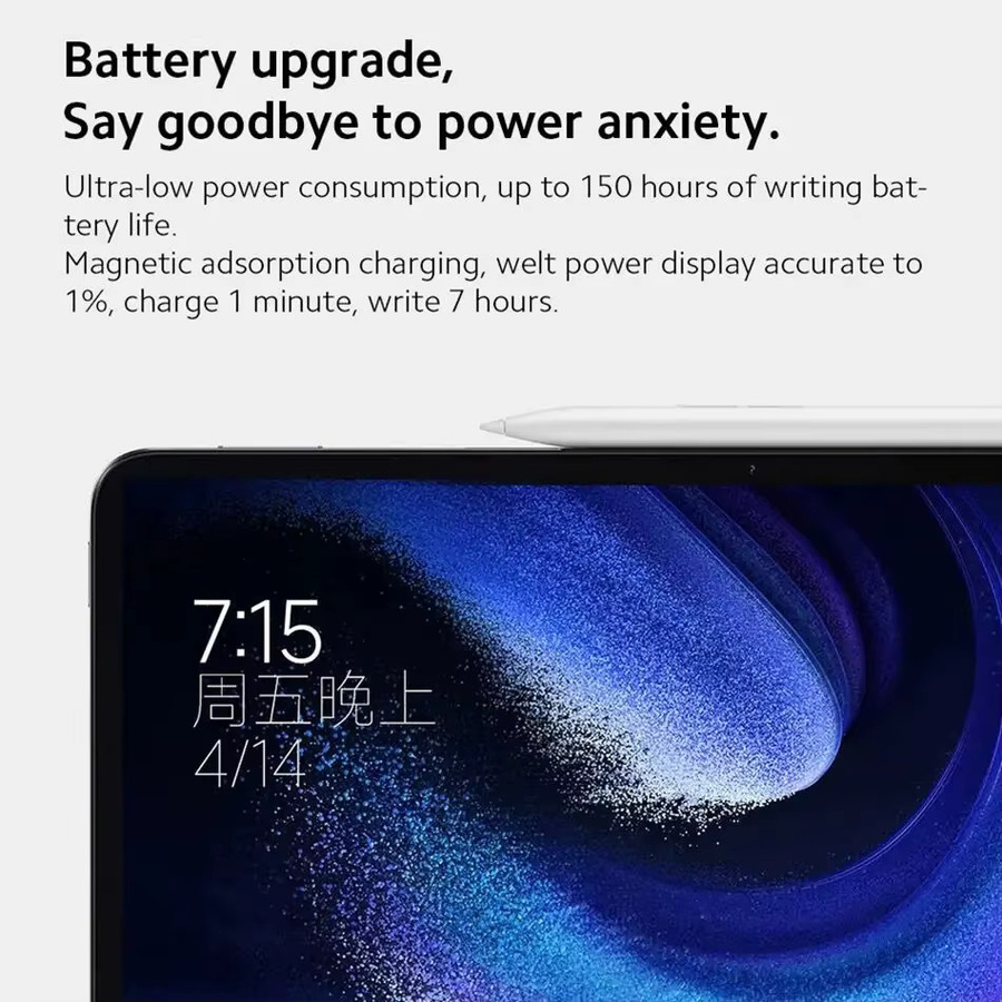 Xiaomi Stylus Pen 2. Generation White für Mi Pad 5/6 und 5 Pro/6 Pro mit 240 Hz für Zeichnen, Schreiben und Screenshots, Länge: 152 mm - Bild 2