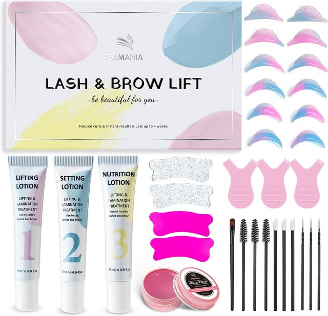 PERMANIA Wimpernlift-Set und Augenbrauen-Laminierungsset, Unisex - Bild 1