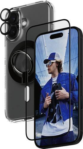 PanzerGlass 4-in-1 Displayschutzglas für Apple iPhone 16, transparent, kratzfest und Anti-Fingerprint - Bild 1