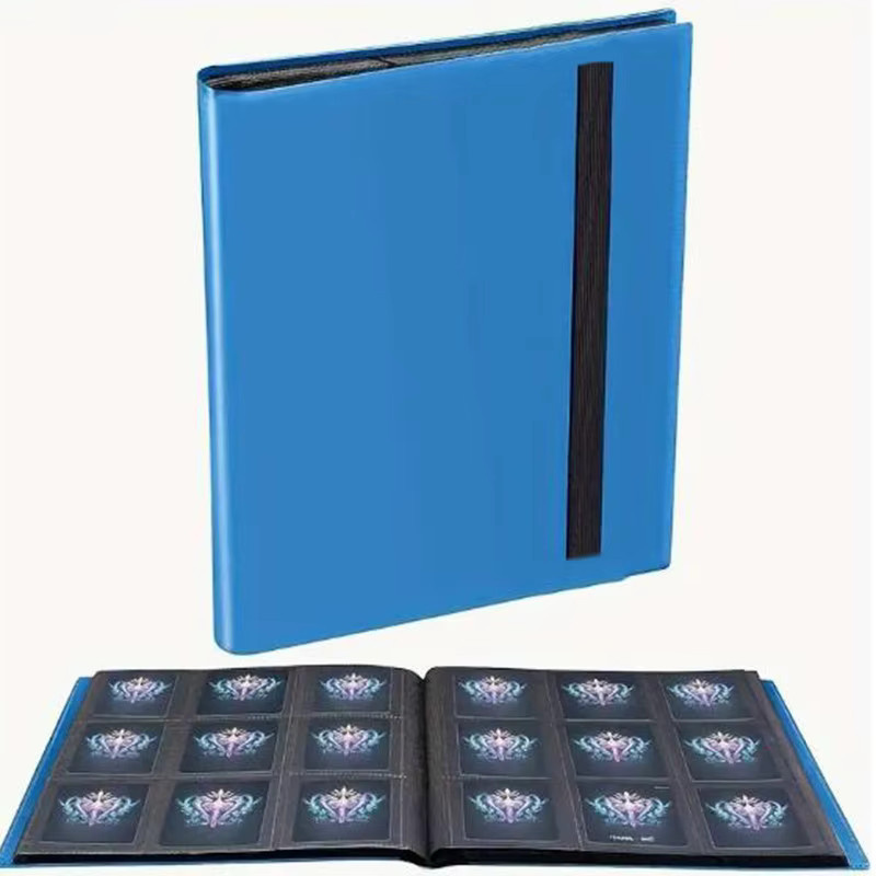 Blaues Fotoalbum mit großer Kapazität zur Aufbewahrung von Fotos, kleinen Karten und Stempeln mit 160 bis 540 Gittern - Bild 4