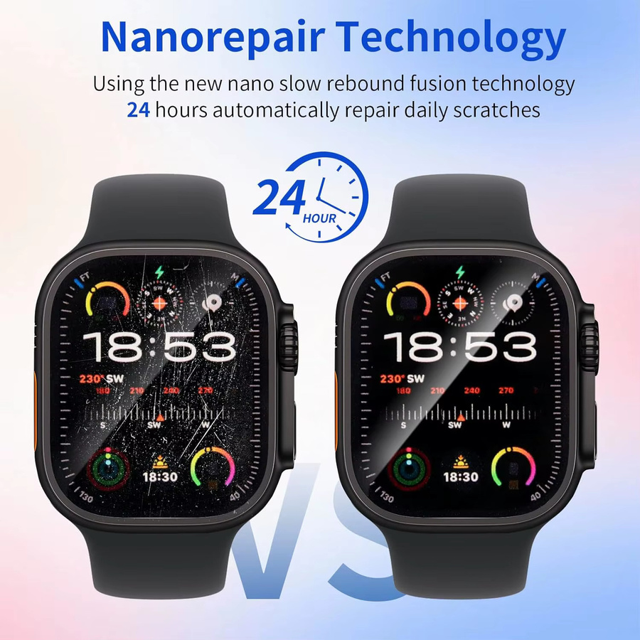 Apple Hydrogelfolie für Apple Watch Ultra, 49 mm, transparent, Unisex - Bild 4