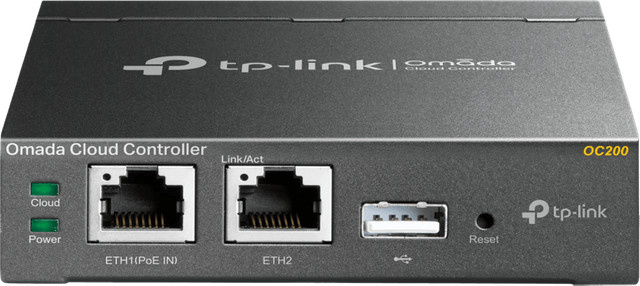 TP-Link Omada OC200 Cloud Controller für WLAN Access Points und Netzwerk-Verwaltung in Schwarz und Grau - Bild 1
