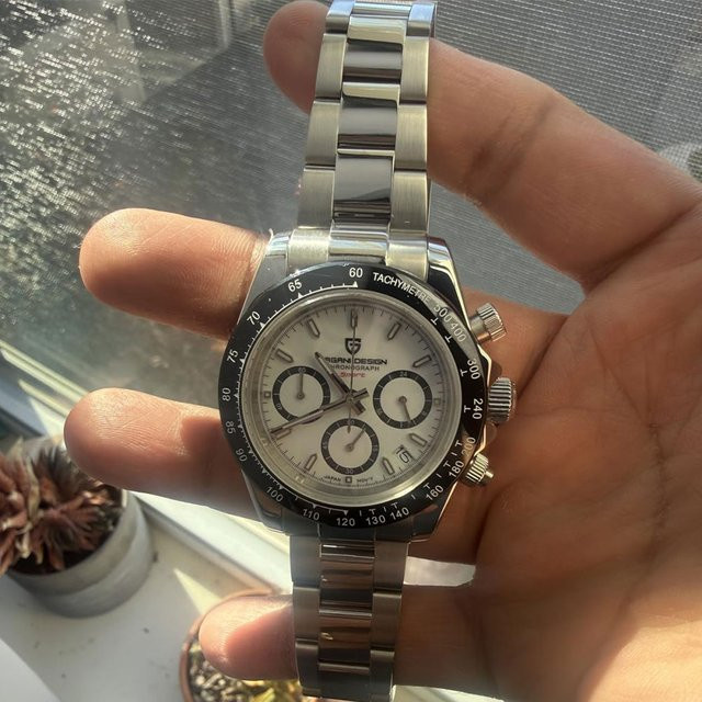 PAGANI DESIGN Chronograph, Quarz, Edelstahl, Silber, Herren - Bild 1