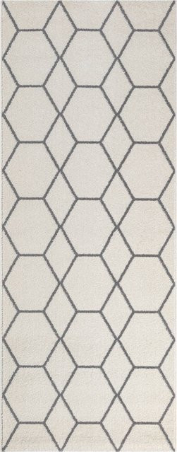 Sanat Teppich Trellis in Creme mit modernem Design, Breite: 80 cm, Länge: 200 cm - Bild 1