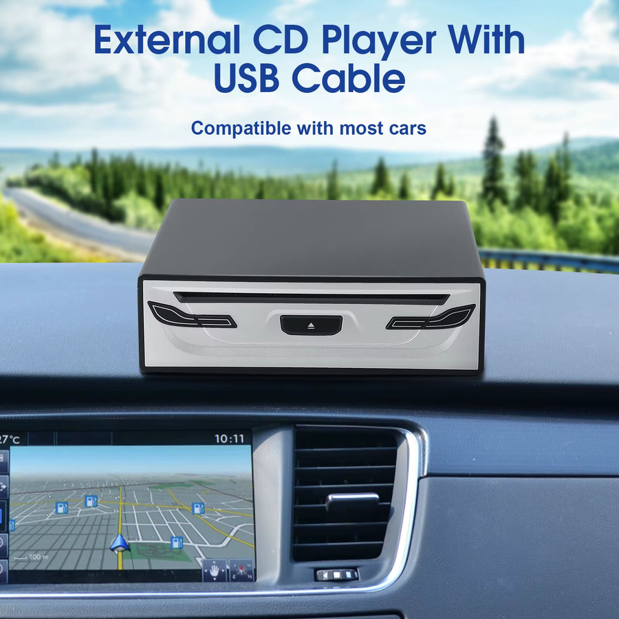 Rbefeuly Externes Blu-ray-Laufwerk Tragbares 3D BD-Combo Optisches Laufwerk CD DVD Brenner in Schwarz für Laptop und PC - Bild 2