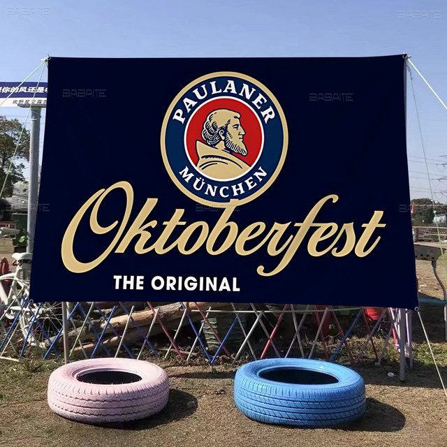 Paulaner Retro-Flaggen für die Innendekoration im Oktoberfest-Stil - Bild 1