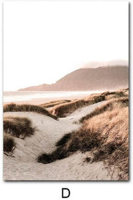 TPFLiving Gold Luxus Poster Leinwand Abstract Modern in Beige, Braun und Weiß, B: 40 cm, H: 60 cm - Bild 1