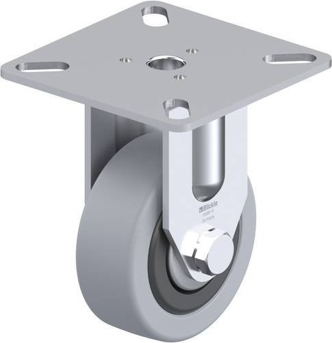Blickle Bockrolle BPA-VPA 50G-FA in Schwarz und Grau aus Stahl mit 50mm Rad-Durchmesser und 40kg Tragfähigkeit - Bild 1