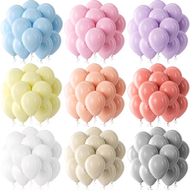 Surpsea Luftballons Set in Pastellfarben Rosa Blau und Gelb für Baby Shower Gender Reveal Hochzeit und Geburtstag Dekoration - Bild 1
