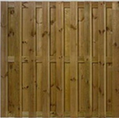 Sichtschutzzaun mit 15 Dielen, Breite: 180 cm, Höhe: 180 cm - Bild 1