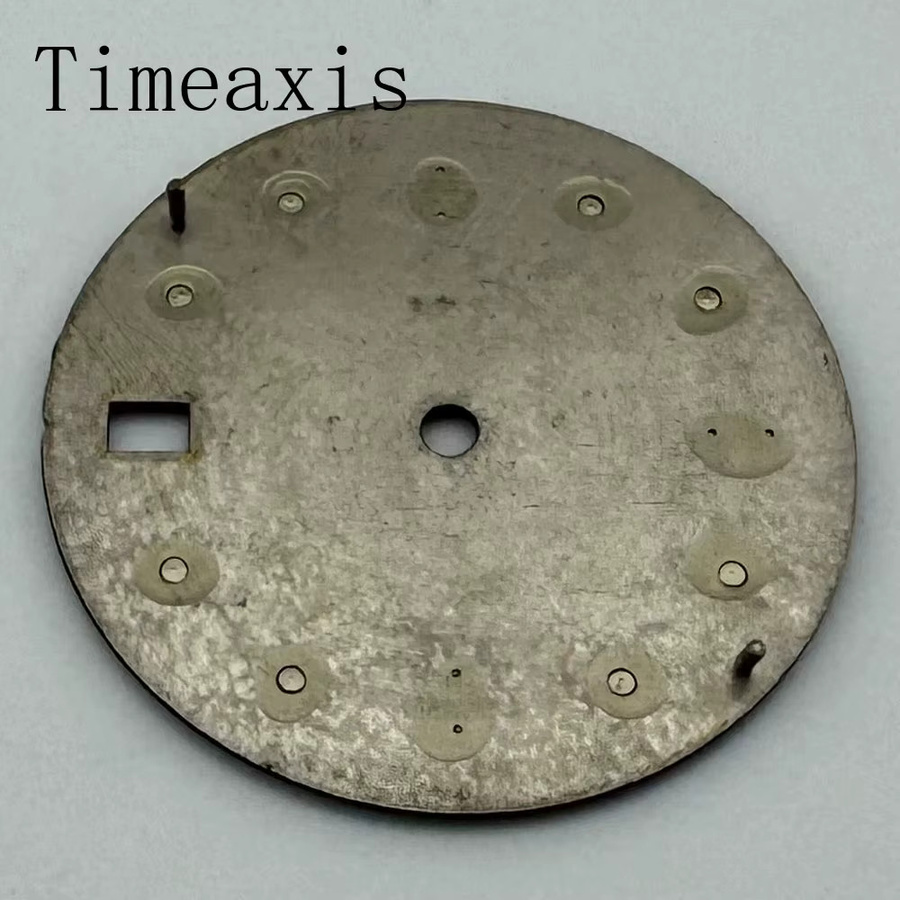 Timeaxis Emaille-Zifferblatt, 28,5 mm, passend für NH35-Uhrwerk, Braun - Bild 2