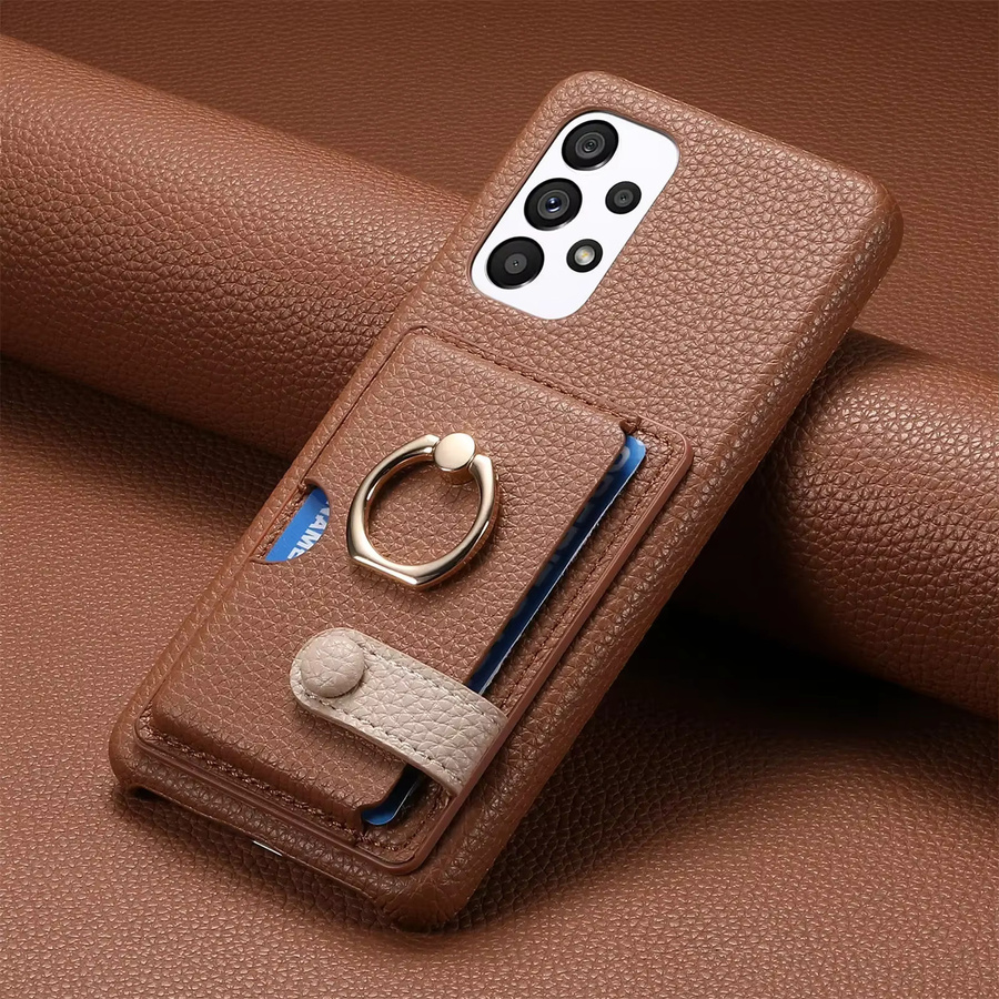 szHAIyu Leder-Handyhülle mit Kartenfächern und Brieftaschenfunktion für Samsung Galaxy S26 S25 S24 S23 S22 S21 FE A56 A55 A36 A17 A16 A07 A06 in Grün - Bild 1