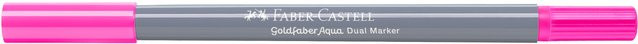 Faber Castell Goldfaber Aqua Dual Marker in Purpurrosa Hell (Pink) mit Brush- und Ink-Spitze - Bild 1