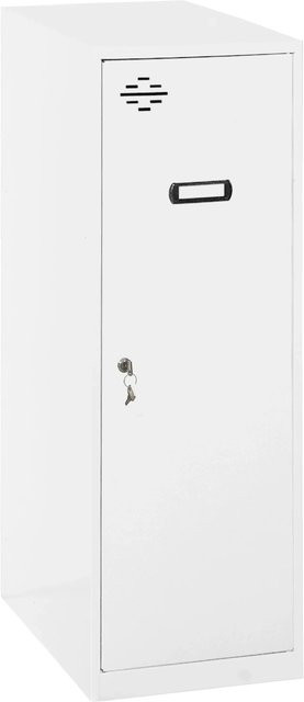 PROREGAL Schließfachwürfel AMEGO Spind Garderobe aus Metall in Weiß, H x B x T: 91,5 x 40 x 50 cm - Bild 1