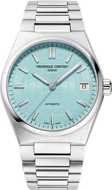 Frederique Constant Armbanduhr Automatik, Edelstahl, Blau, 34 mm, Damen - Bild 1