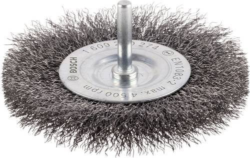 Bosch Scheibenbürste gewellt für Metall und Lack, Durchmesser: 100 mm, Dicke: 0,2 mm, Breite: 10 mm, Schaft-Ø: 6 mm - Bild 1