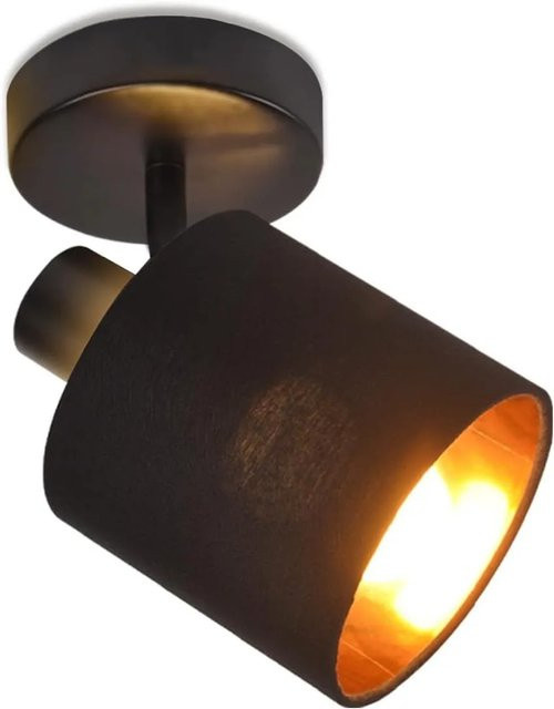 NETTLIFE Deckenstrahler aus Metall in Schwarz, verstellbar und mit E14 Fassung - Bild 1