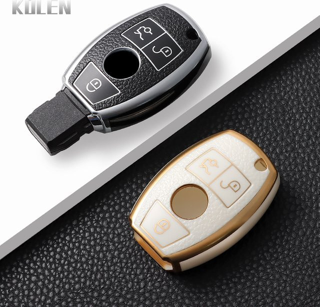 KOLEN TPU Schlüsselhülle für Mercedes Benz A C E S G Klasse GLA CLA GLK GLC W204 W463 W176 W251 W205 AMG Zubehör - Bild 1