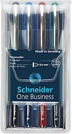 Schneider Tintenroller One Business Set mit 4 Stück in Schwarz und Blau - Bild 1