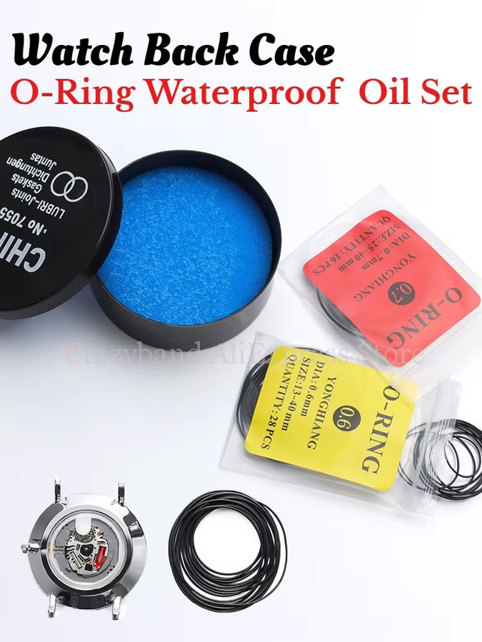 O-Ring Dichtung Silikon, Schwarz, Uhrenkrone Zubehör - Bild 5