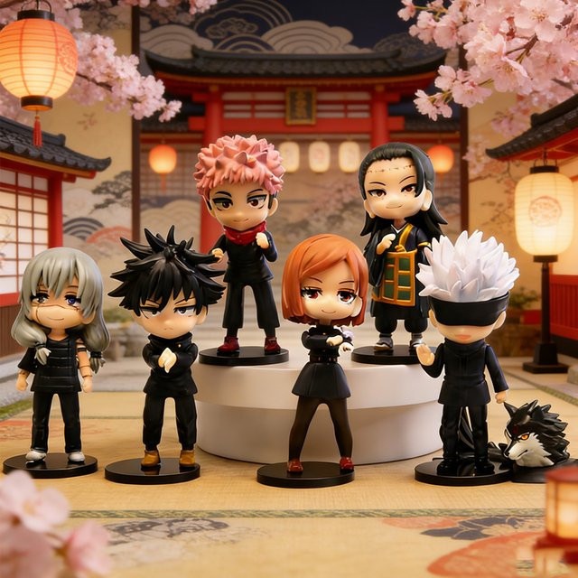Q Posket Jujutsu Kaisen Figuren, 7-teiliges Set, 9 cm - Bild 1