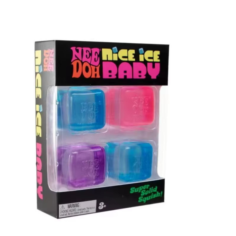 Needoh Kompaktes Eiswürfel-Beruhigungsspielzeug-Set, 4er-Pack - Bild 3