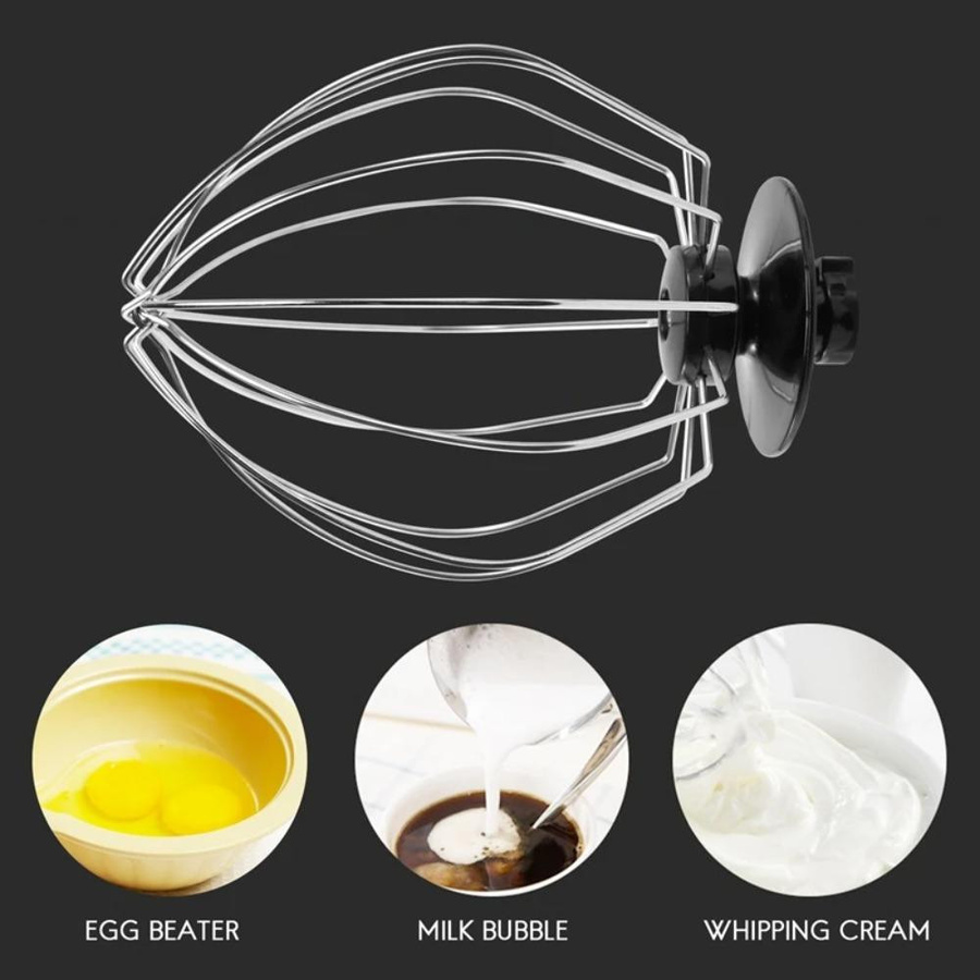 Ersatz-Schneebesen Rührkopf aus Edelstahldraht für Kippkopf-Standmixer in Silber - Bild 3