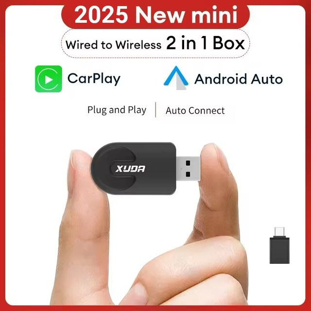 XUDA Wireless CarPlay und Android Auto Adapter in Schwarz für Nissan mit Wi-Fi Plug und Play Verbindung - Bild 1