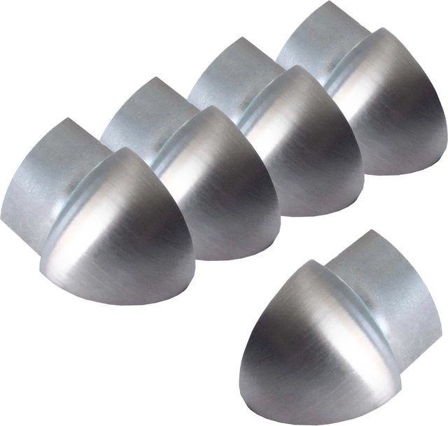 Dalsys Außeneck Fliesenschiene Viertelkreis aus Edelstahl gebürstet in Silber, B/H: 12,5 x 5 mm - Bild 1